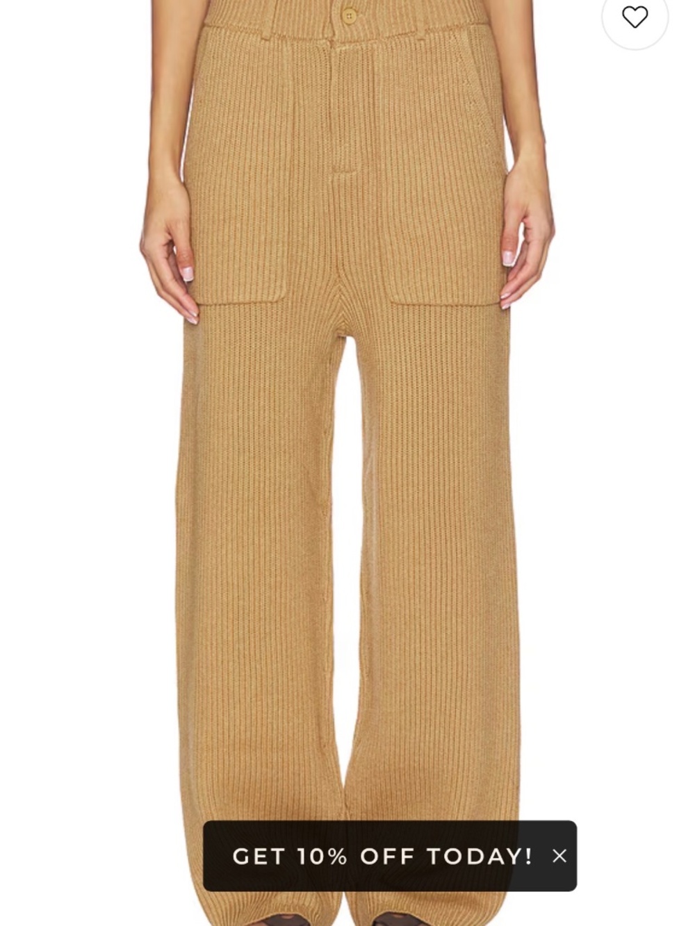 Aya Muse Wool/ Cotton Pants / Camel colored size small